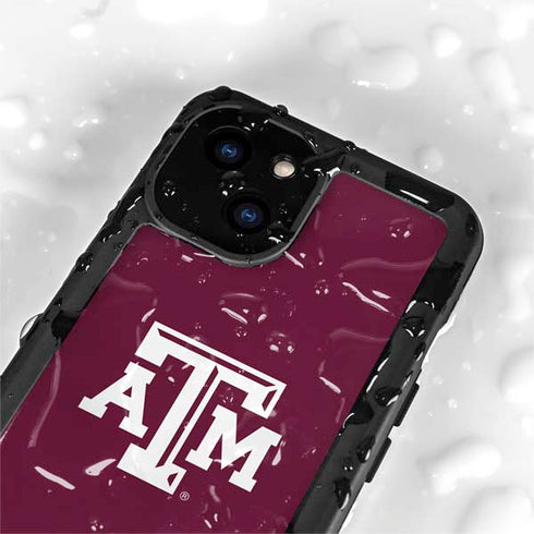 Texas A&M University TAM iPhone 15 Plus Waterproof Case